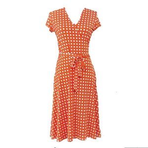 LEOTA "Dotted Wrap Dress"